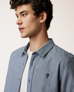 IRATY - Chemise Bleu & Ecru 10