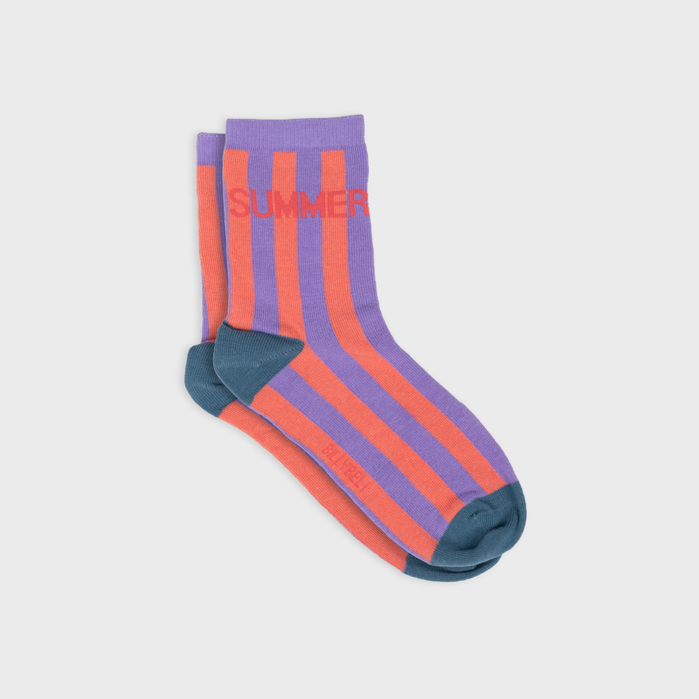 FMO20 - Chaussettes en coton peigné Rayées - Summere - Femme