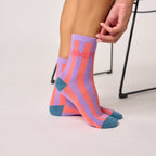 FMO20 - Chaussettes en coton peigné Rayées - Summere - Femme