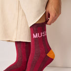 FMO24 - Chaussettes en coton peigné Rayées - Muse - Femme