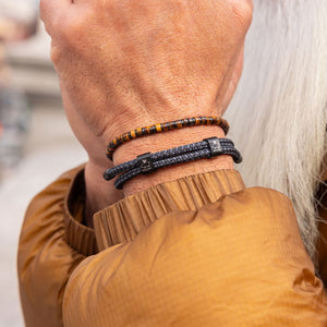 Bracelet Little Lewis DBL - Black | Slate Gray