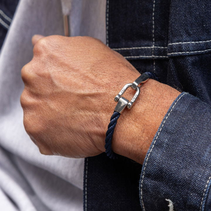Bracelet Lobster Larry - Navy | Silver