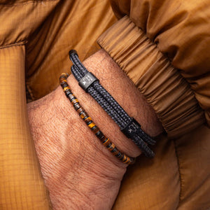 Bracelet Little Lewis DBL - Black | Slate Gray