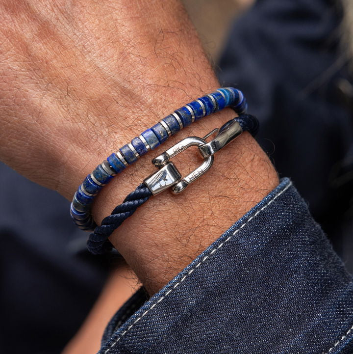 Bracelet Lobster Larry - Navy | Silver