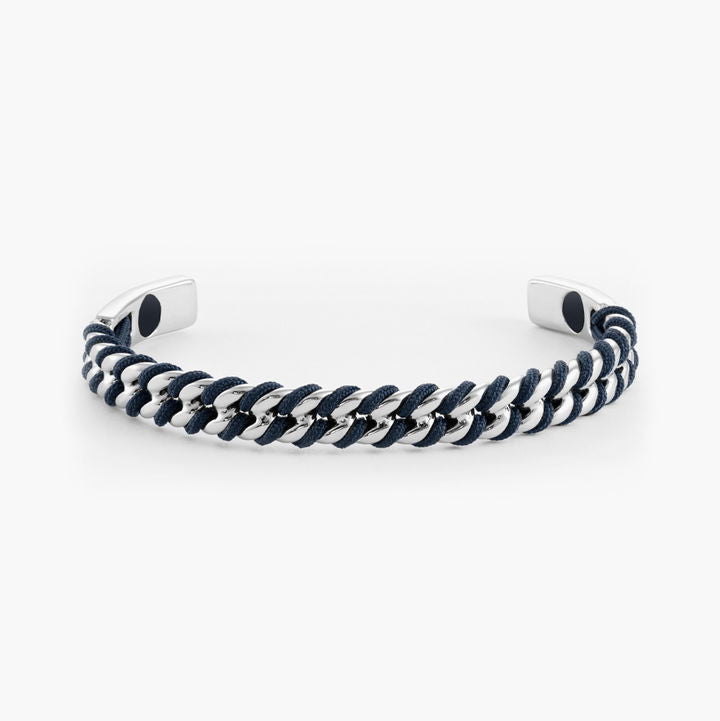 Bracelet Navarch Curb - Navy | Silver