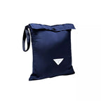 Capuche doudoune bleu marine et écru effet mouton