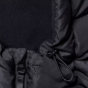Capuche doudoune noire intérieur polaire