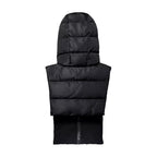 Capuche doudoune noire intérieur polaire