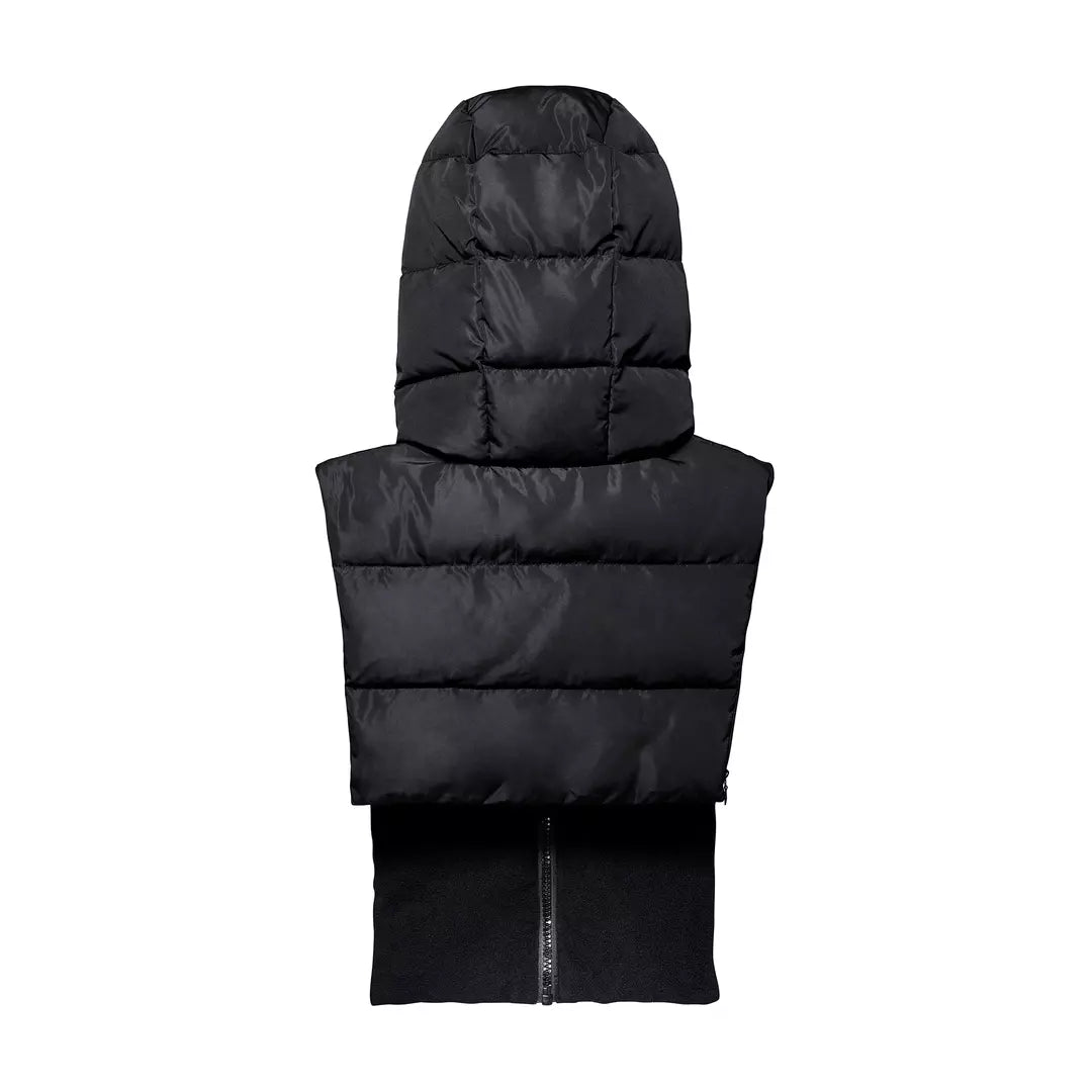 Capuche doudoune noire intérieur polaire