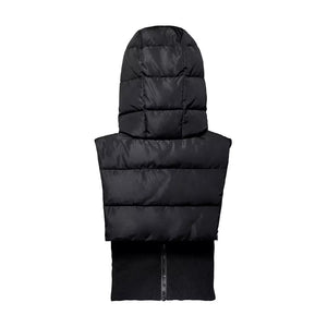 Capuche doudoune noire intérieur polaire