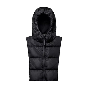 Capuche doudoune noire intérieur polaire
