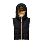 Capuche doudoune doré & noir