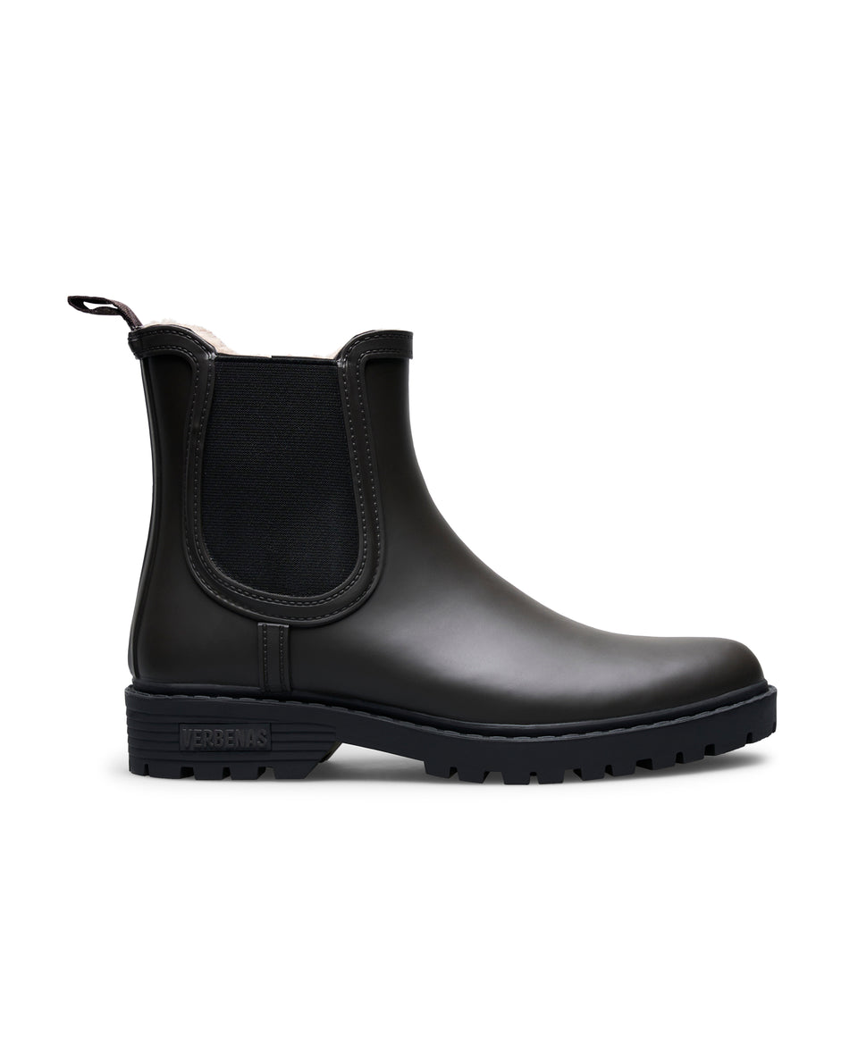 Bottes de Pluie Gaudi Fur Smooth Brown & Black