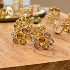 N°651 T - Bague Fleur tourmaline