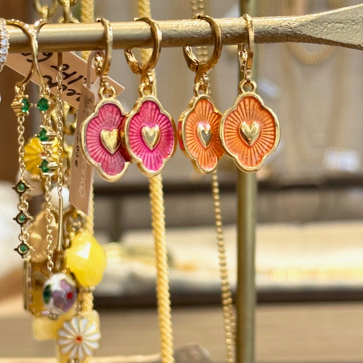 Boucles d'oreilles Iker - Orange