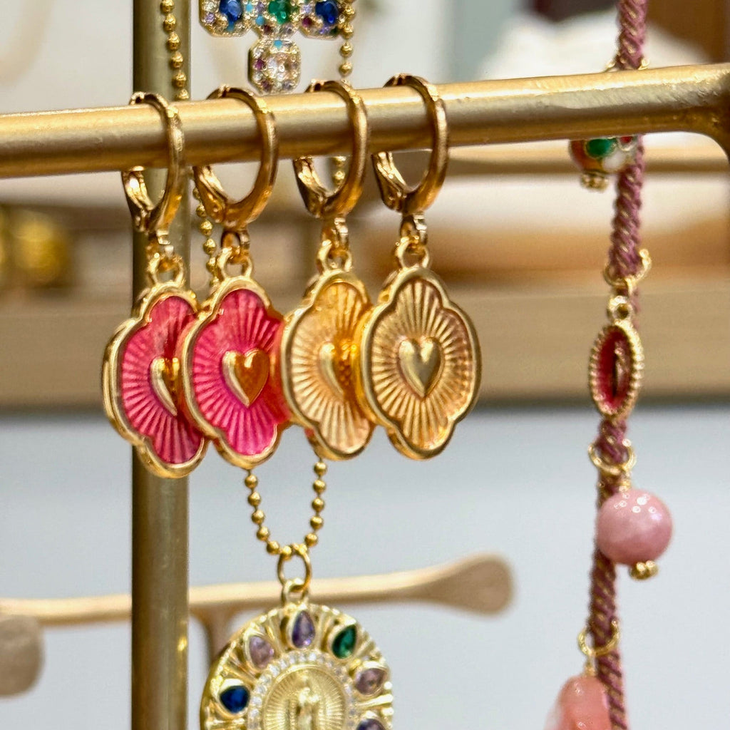Boucles d'oreilles Iker - Orange