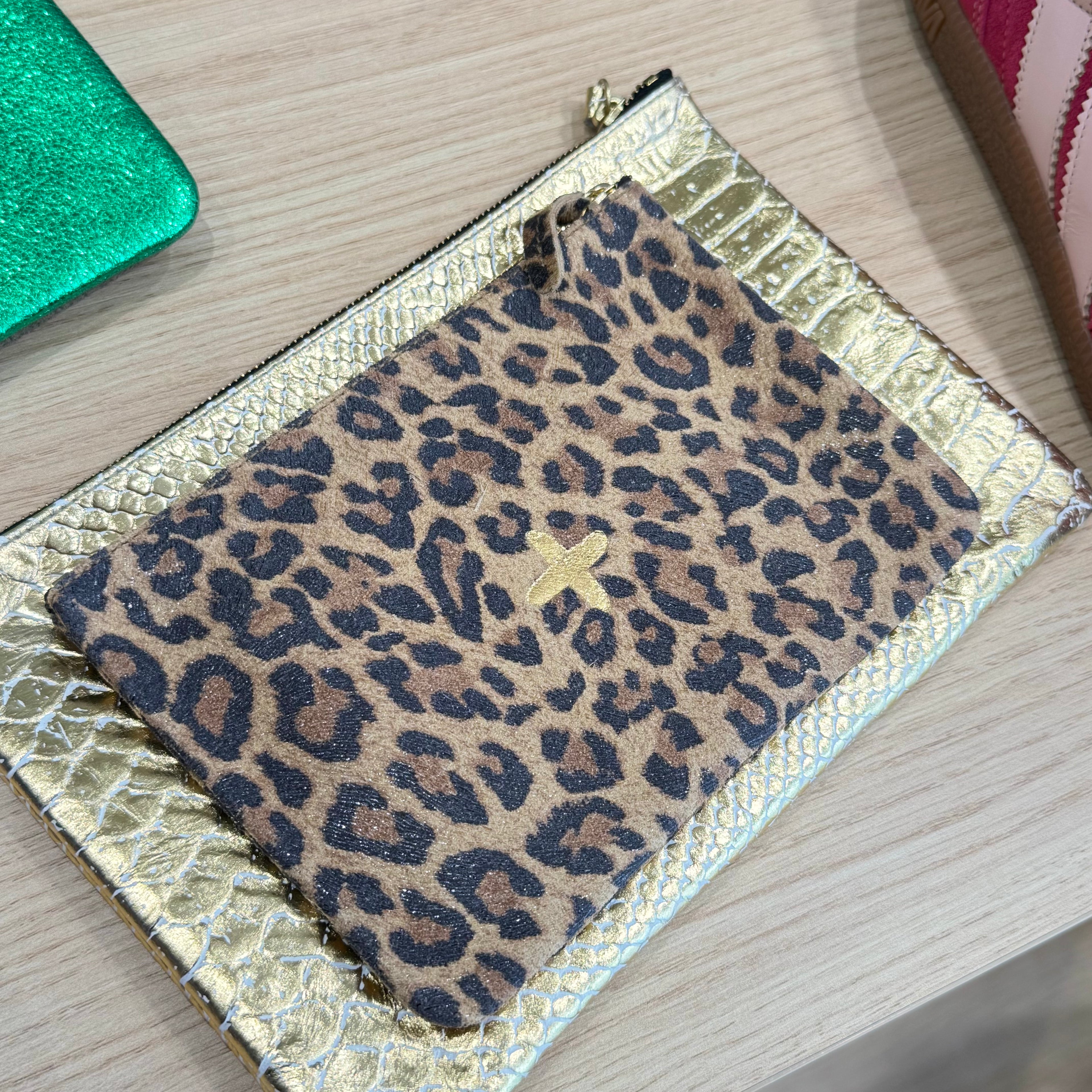 Pochette Monoi - Léopard Beige
