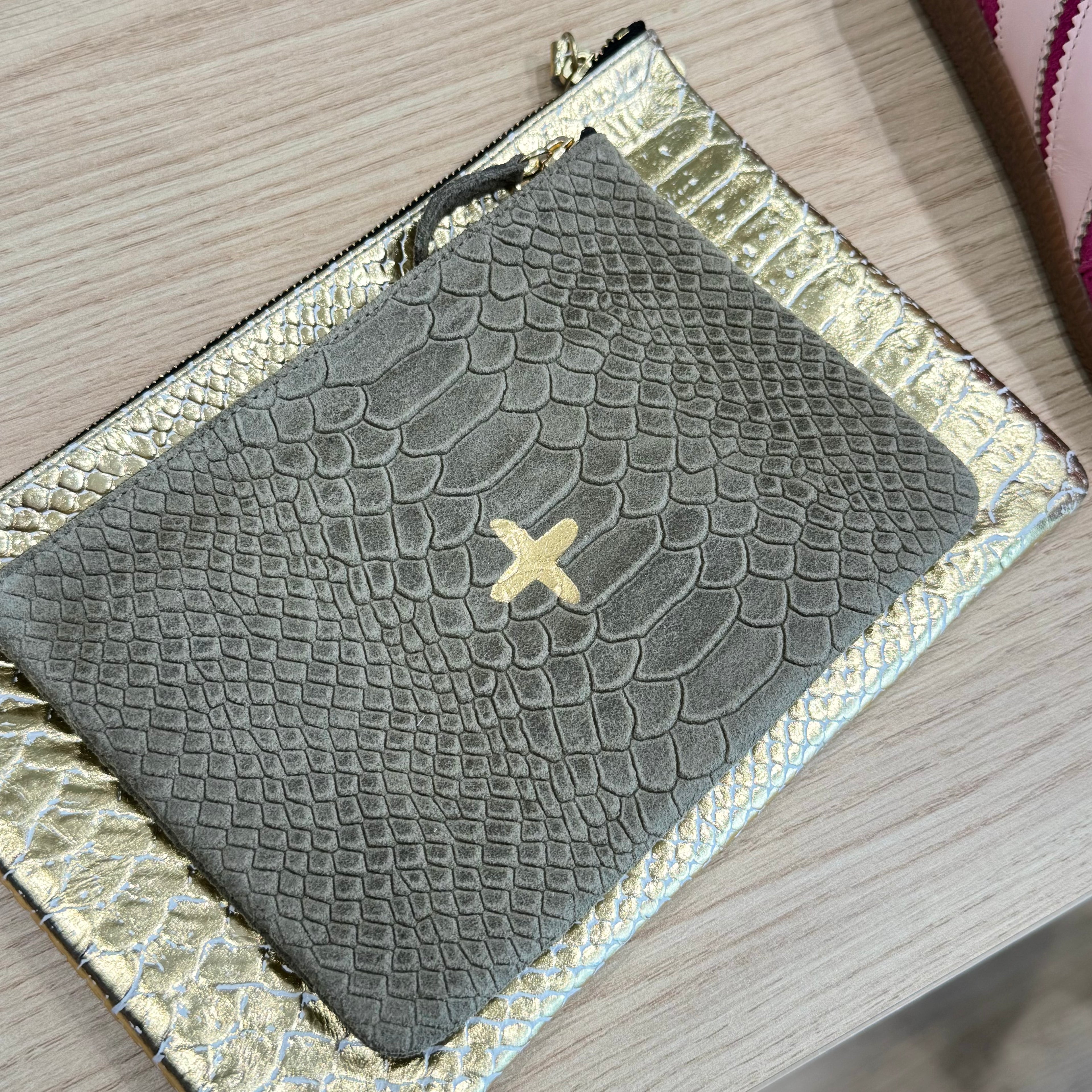 Pochette Star - Snake Kaki