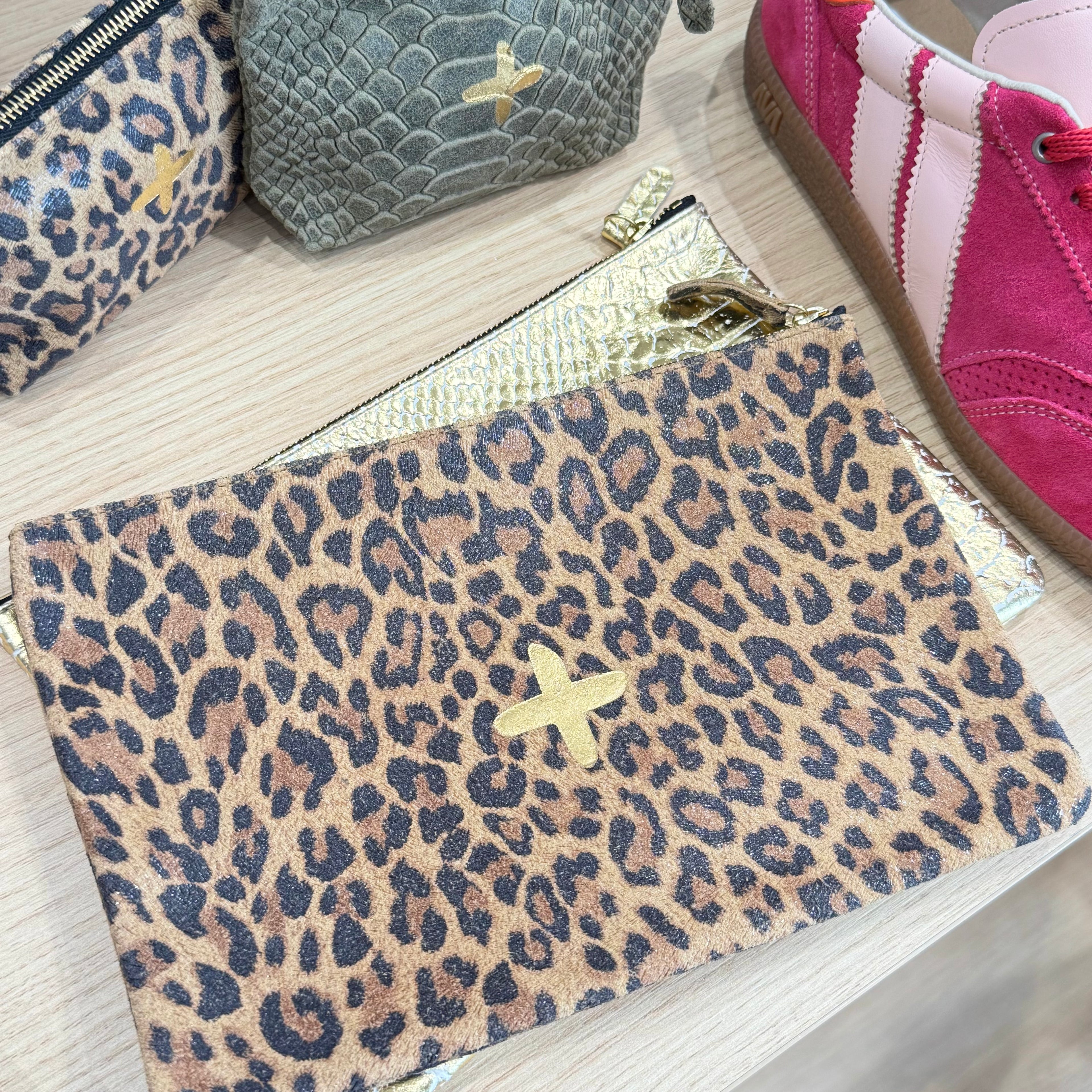 Pochette Love - Leopard Beige
