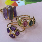 N° 761 - Bague serties 4 pierres ovales