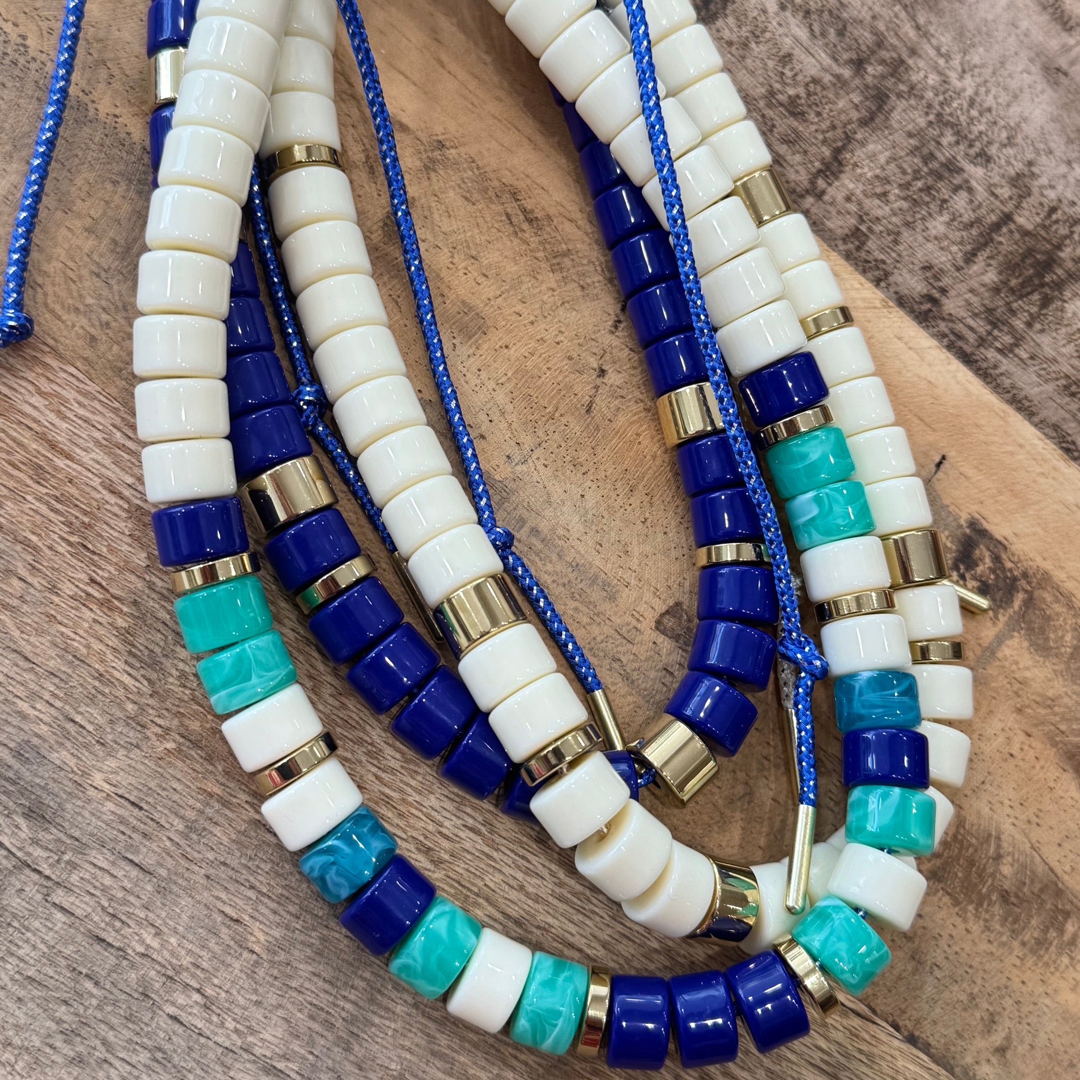 Collier Praia - Colbalt