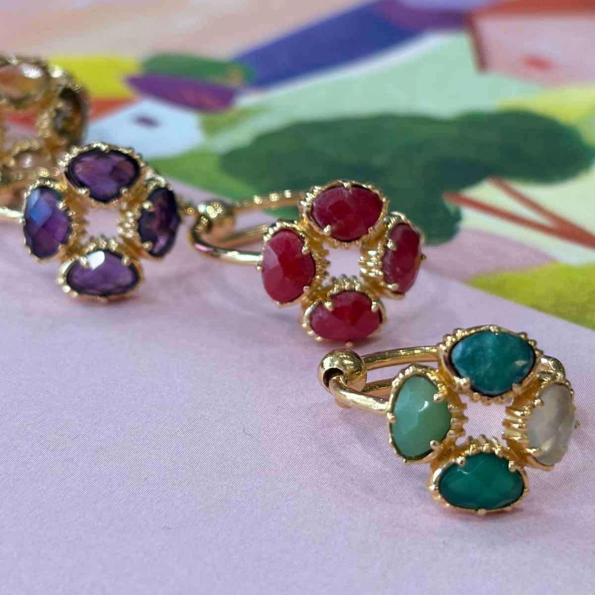 N°828 Augusta - Bague 4 minis serties rondes