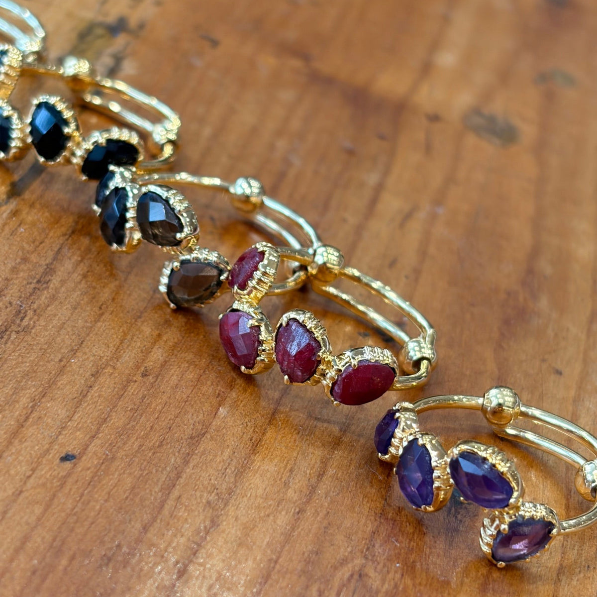 N°819 - Bague 4 minis pierres serties