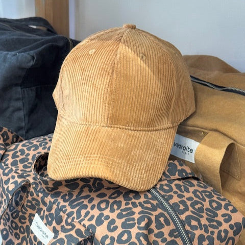 64935 Casquette reglable velours cotelé - plusieurs coloris