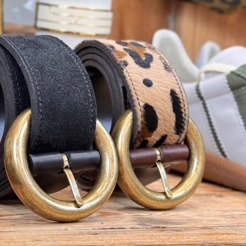 Ceinture Ronde n°296 - Nubuck Noir