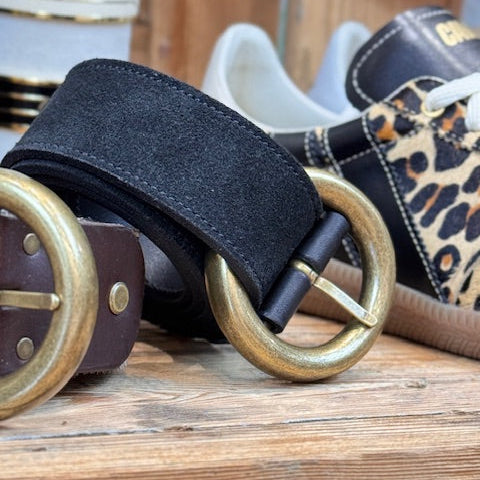 Ceinture Ronde n°296 - Nubuck Noir