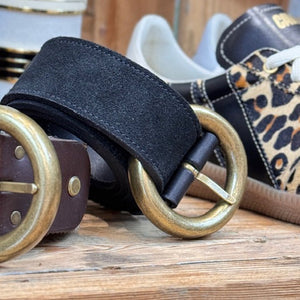 Ceinture Ronde n°296 - Nubuck Noir