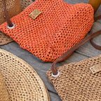 COTINOA - Sac & Pochette en raphia AM797