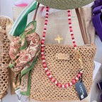 COTINOA - Sac & Pochette en raphia AM797