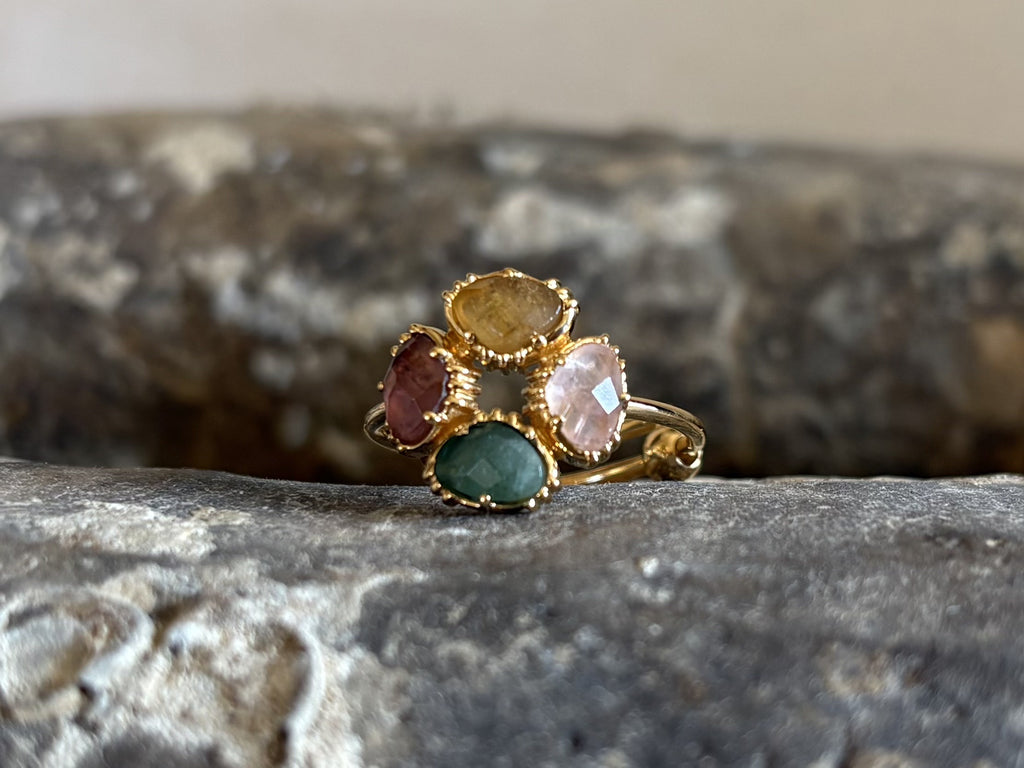 N°828 Augusta - Bague 4 minis serties rondes