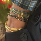 Bracelet Zebra - Noir Scintillant