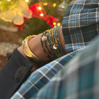 Bracelet Zebra - Noir Scintillant