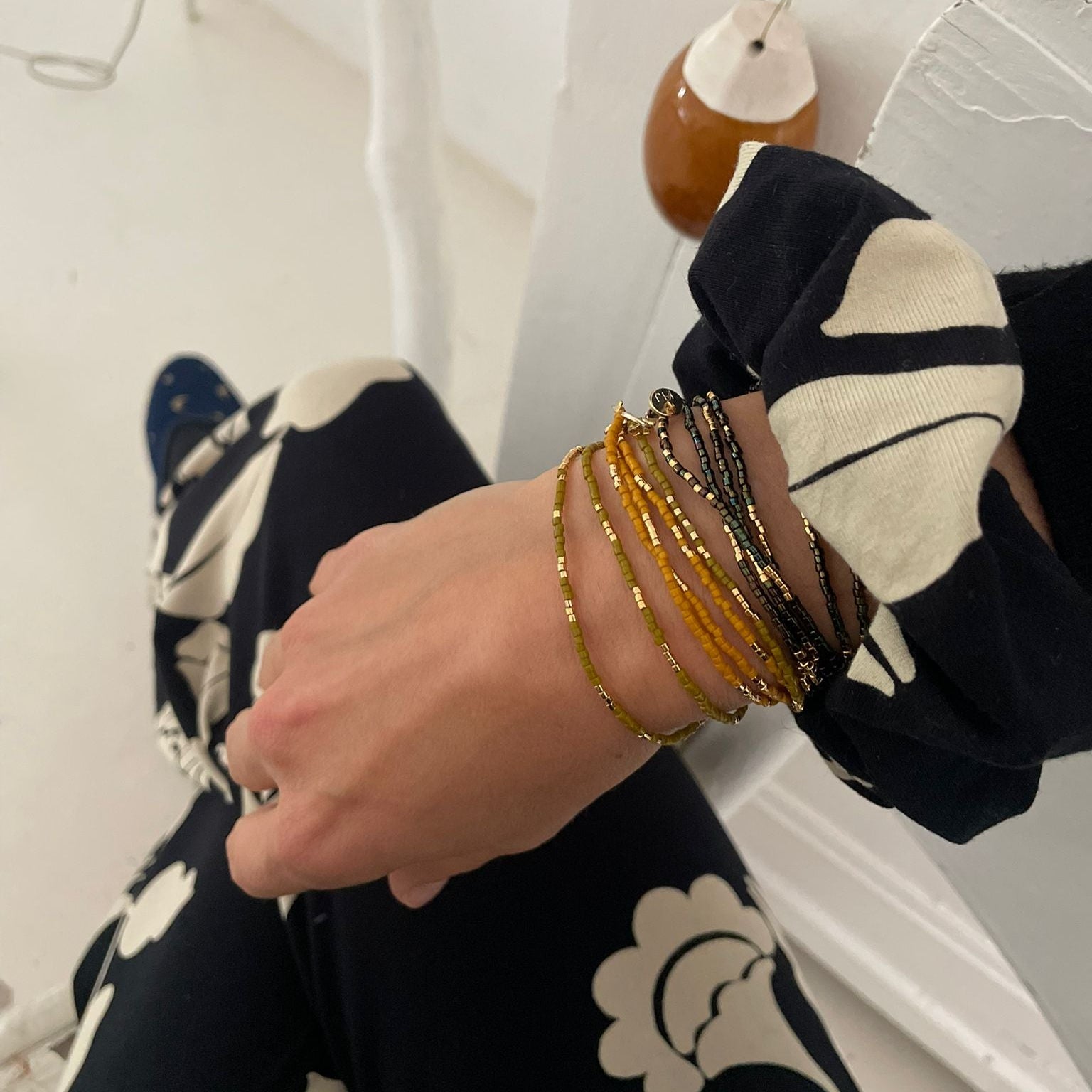 Bracelet Zebra - Noir Scintillant