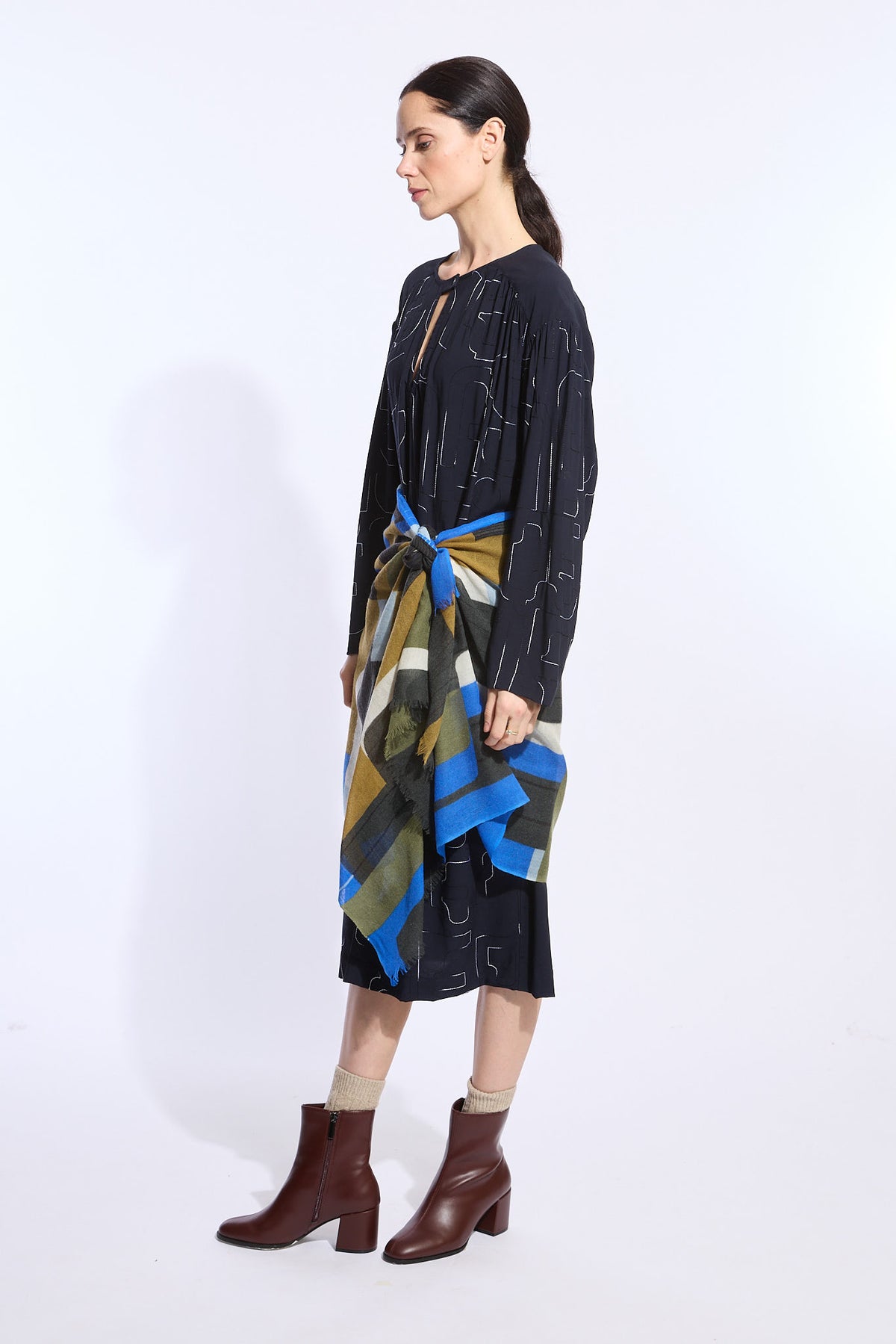 Foulard Petra Bleu