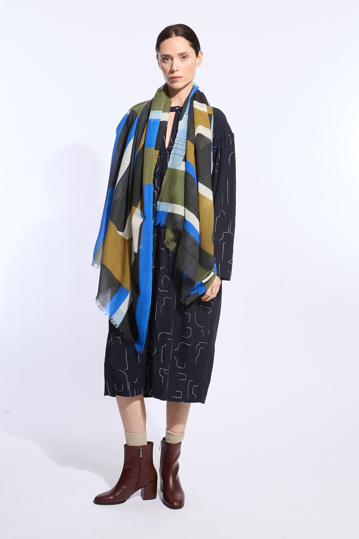 Foulard Petra Bleu