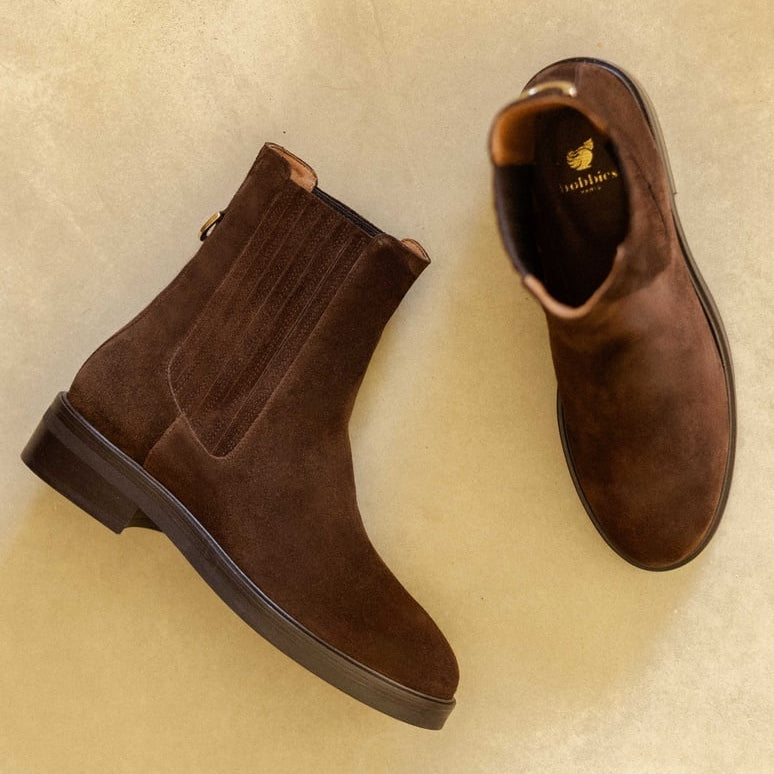 Joyce Cuir Brun Rockies - Cuir Suédé
