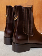 Joyce Cuir Mogano - Cuir lisse