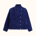 Kapuro - Veste - velours lisse Indigo