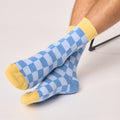 KRO12 - Chaussettes en coton peigné à carreaux - Riverside - Homme
