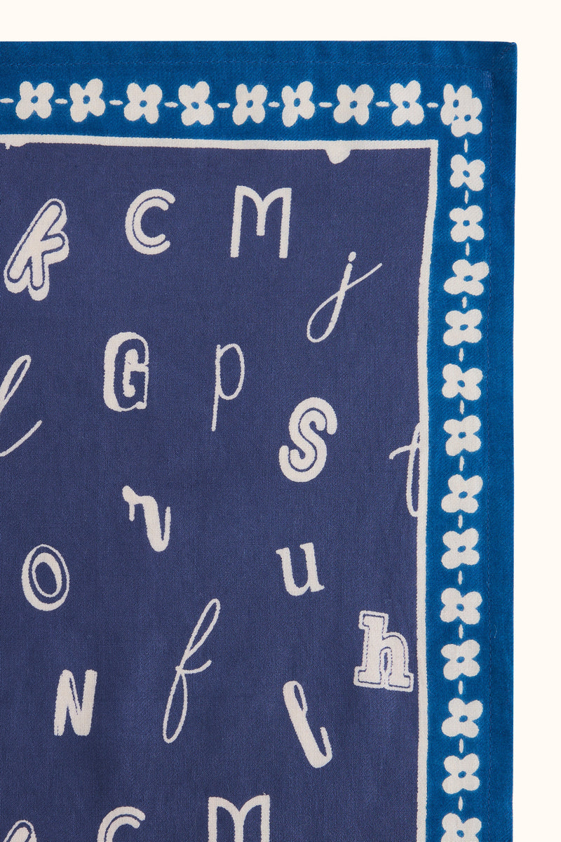 Grand Foulard Apaches Latika - ABCD - Indigo