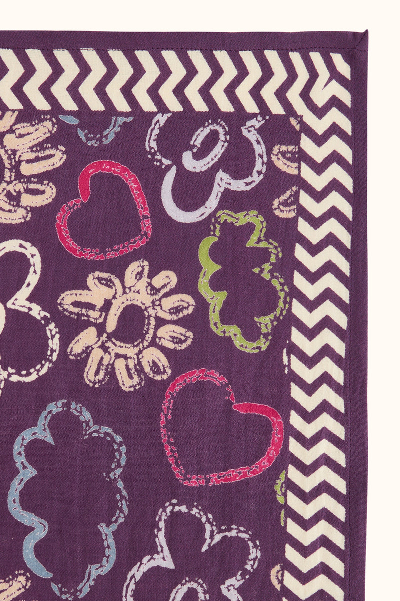 Grand Foulard Apaches Latika - Ardoise - Taffeta