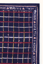 Grand Foulard Apaches Latika - Cahier - Indigo