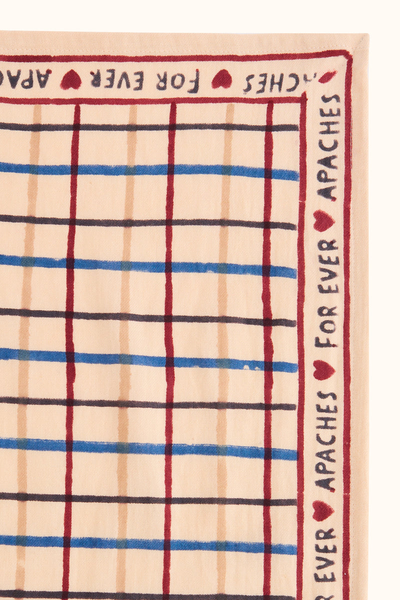 Grand Foulard Apaches Latika - Cahier - Macadamia
