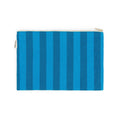 Lili - Grande Pochette rayures Tahitian / Turquoise