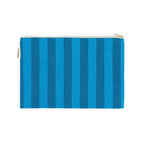 Lili - Grande Pochette rayures Tahitian / Turquoise