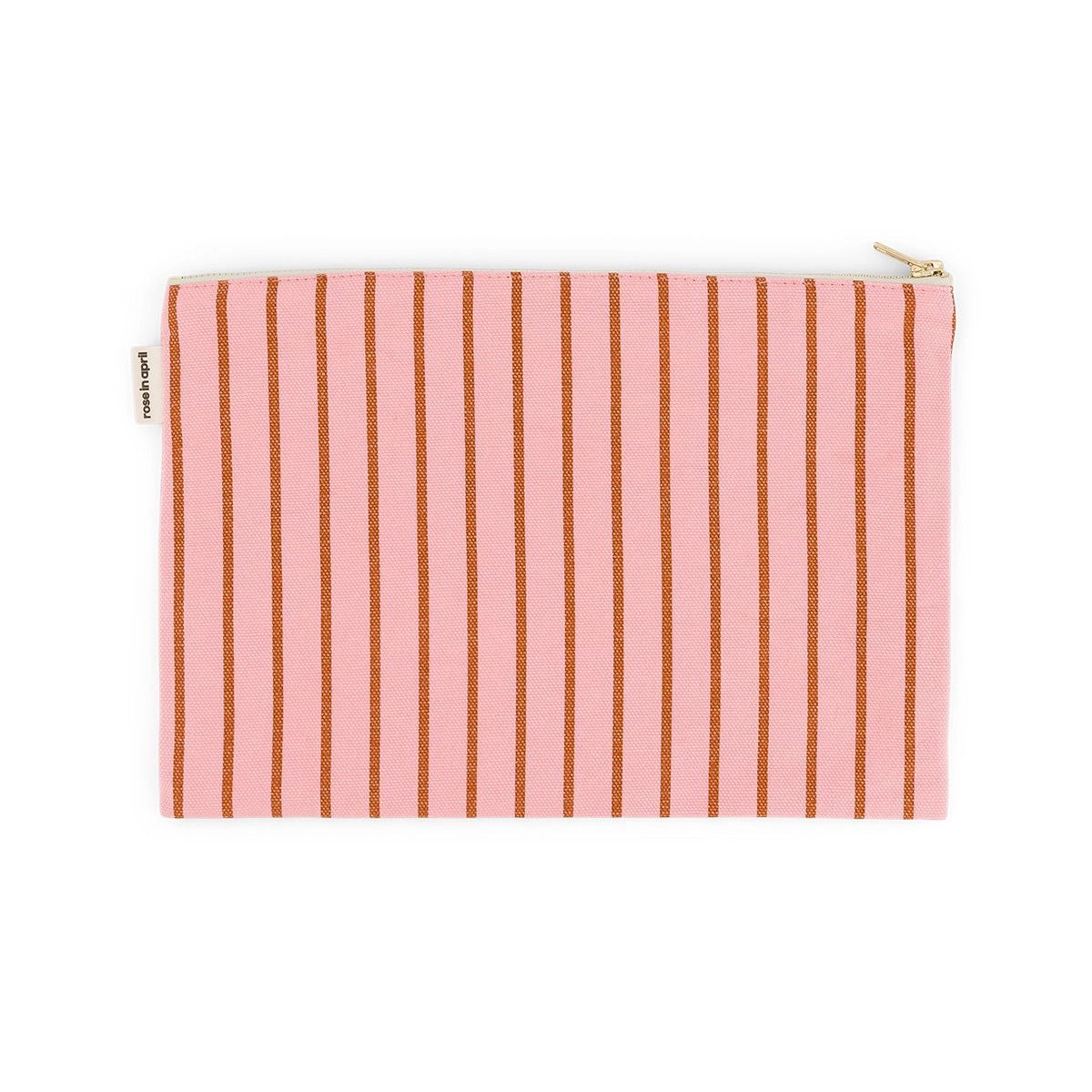 Lili - Grande Pochette Tennis Pecan / Strawberry